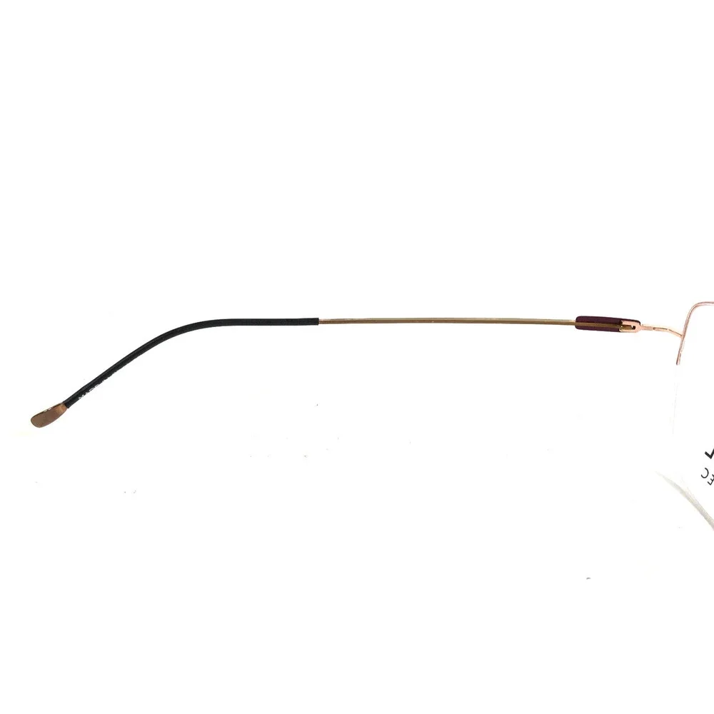 Morel Lightec Eyeglasses Frames 30154L PR08 Rose Gold Cat Eye Half Rim 52-18-140